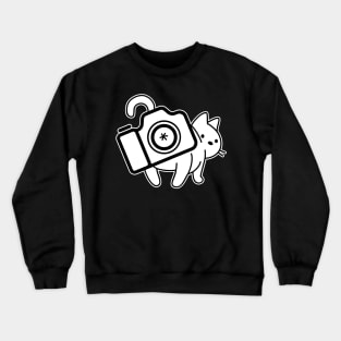 Cat Photographer Aperture Stick It Crewneck Sweatshirt